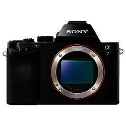 Sony Alpha ILCE-7R Compact System Camera, HD 1080p, 36.4MP, Wi-Fi, NFC, OLED EVF, 3” Screen, Body Only